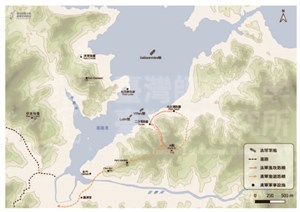 1884年8月5日基隆戰役法軍進攻與清軍撤退路線