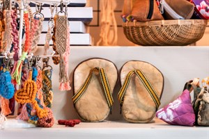 鳳林鎮花手巾植物染工坊-植物染產品(結合客家織帶)