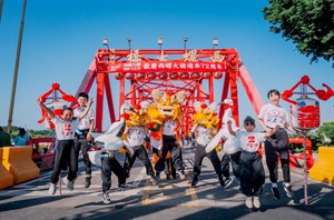 北港老塗獅在西螺大橋