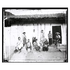 湯姆生拍攝之木柵人群影像，取自Wellcome Collection。