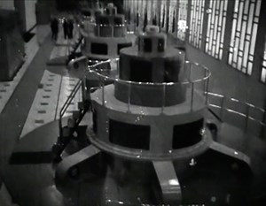 《谷關下達見水力發電廠》 黑白／1968／台中市大甲溪發電廠谷關分廠、青山分廠／1分1秒