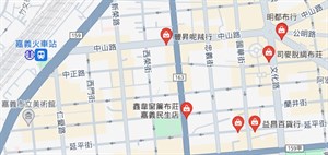 Google map搜尋 嘉義市_布店(截圖)