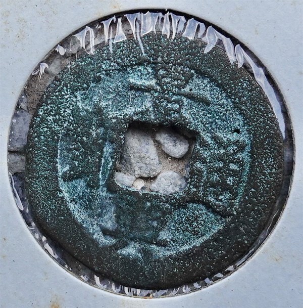 北港高中鄉土文物館館藏文物：崩溪缺古笨港遺址出土之安南景興年號古錢