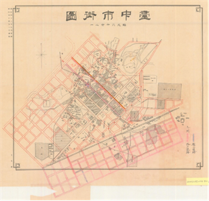 1911 台中市街圖