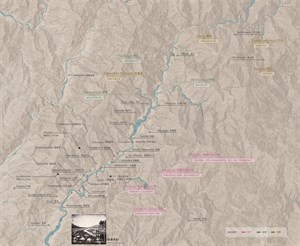 拉阿魯哇族現代生活領域地圖