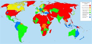 More detailed map of prostitution laws around the world