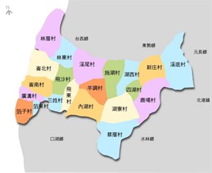 四湖地圖