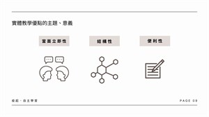 實體教學優點的主題