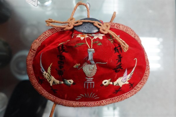 北港高中鄉土文物館館藏文物：腰圓荷包