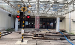 圖4、輪島車站破壞狀況