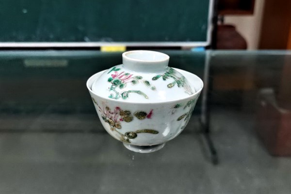 北港高中鄉土文物館館藏文物：清代蓋碗茶具