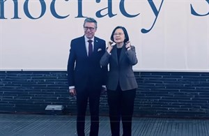 蔡英文參加哥本哈根民主高峰會