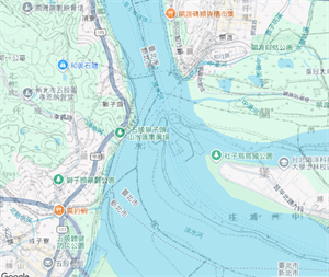 明治版日治二萬分之一台灣堡圖套疊Google地圖