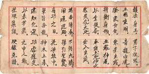 古謠之日音譯手抄本記錄大武壠族的傳統歌謠。來源：韋騰雅提供，臺史博數位化作業。