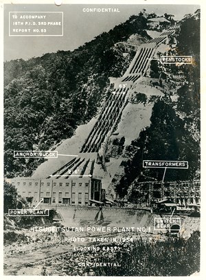 日月潭水的電器工事