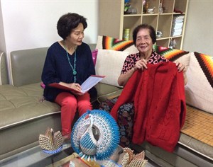 梁馮雁卿(梁寶昇夫人)家中受訪照