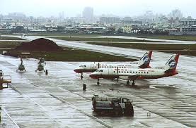 舊水湳機場與現今發展的對比