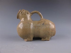 越窑青瓷虎子