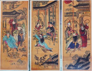 館藏清代戲曲小說施公案木刻版畫仿品