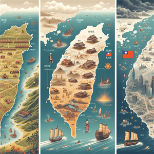 不同時期臺灣歷史的互動地圖