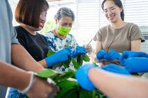 頭城鎮福成玩染工坊-搓葉子體驗