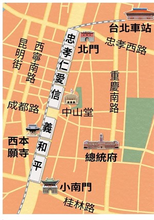 中華商場示意地圖