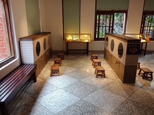 現在有仿日本錢湯的展場設計