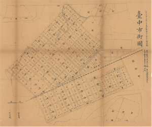 1916 台中市街圖