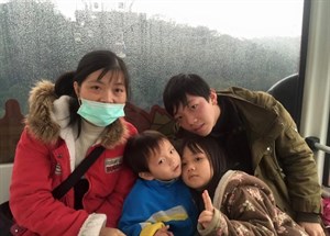 貓空纜車上留影