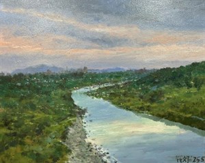 大漢溪/大溪中庄吊橋下 (作者：簡文仁)