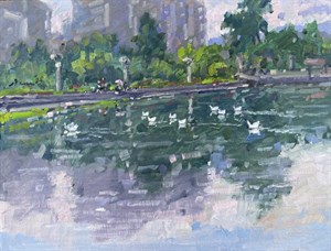 臺北大學心湖 (作者：潘蓬彬)