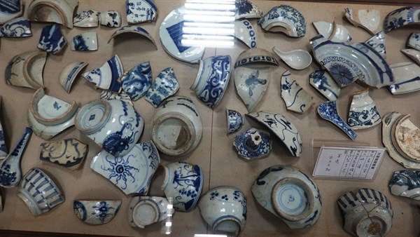 北港高中鄉土文物館館藏文物：古笨港遺址出土陶瓷碎片