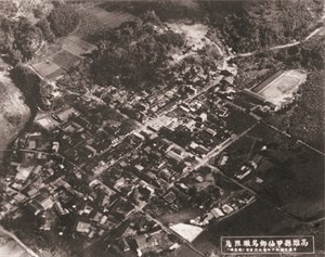 1968年為開發南橫公路，地區道路交通探勘空照圖甲仙空照圖