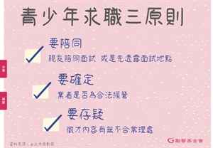 青少年求職要注意的事情