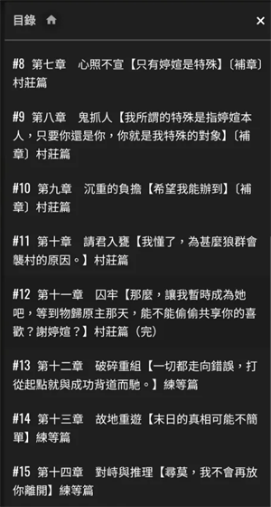 策展人小說的目錄