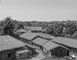 卅九年初建之中興新村全景