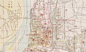 〈一萬八千兩百分之一最新臺北市全圖〉局部