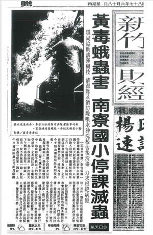 南寮國小毛毛蟲危機相關報導