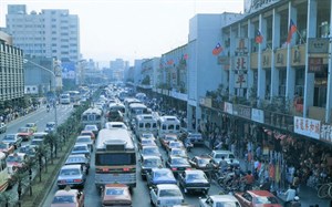 1989，尖峰時段中華路車潮