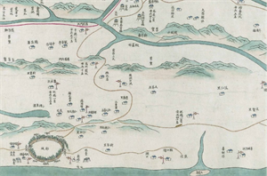 十八世紀末禦製臺灣原漢界址圖