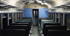 藍皮火車車廂內裝照（2020）