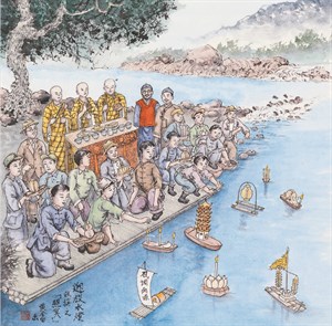 迎放水燈