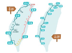 台鐵高鐵路線圖