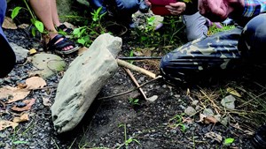 山林獵場_石壓陷阱