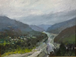 大漢溪/桃園復興鄉角板山附近 (作者：簡文仁)