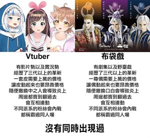 Vtuber=布袋戲梗圖
