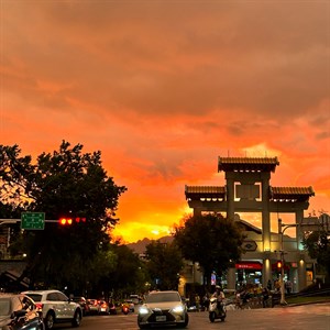 新北投車站夕陽2024