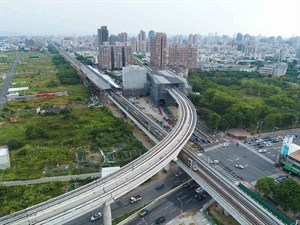 俯瞰台中捷運