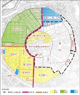 內外圈分布圖