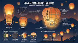 天燈拆解
